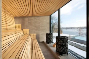 saunas exteriores en jardines y terrazas